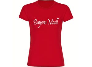 4068859149543 - multifanshop® Kinder T-Shirt - Bayern - Bayern Madl - Druck weiß