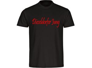 4068859150532 - multifanshop® Herren T-Shirt - Düsseldorf - Düsseldorfer Jung - Druck rot