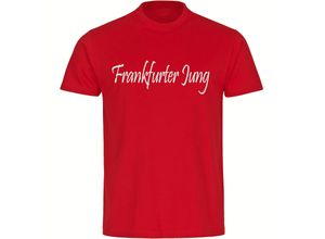 4068859151096 - multifanshop® Herren T-Shirt - Frankfurt - Frankfurter Jung - Druck weiß