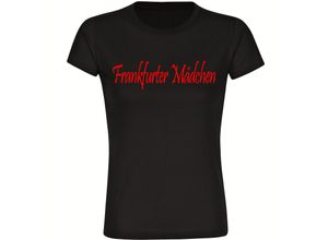 4068859151409 - multifanshop® Kinder T-Shirt - Frankfurt - Frankfurter Mädchen - Druck rot