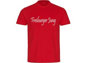 4068859151607 - multifanshop Herren T-Shirt - Freiburg - Freiburger Jung - Druck weiß - Männer 4068859151607 - multifanshop Herren T-Shirt - Freiburg - Freiburger Jung - Druck weiß - Männer