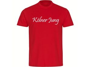 4068859153014 - multifanshop Herren T-Shirt - Köln - Kölner Jung - Druck weiß - Männer