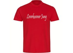 4068859154240 - multifanshop® Kinder T-Shirt - Leverkusen - Leverkusener Jung - Druck weiß