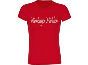 4068859155766 - multifanshop Kinder T-Shirt - Nürnberg - Nürnberger Mädchen - Druck weiß - Kind