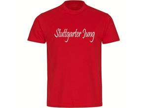 4068859156145 - multifanshop® Kinder T-Shirt - Stuttgart - Stuttgarter Jung - Druck weiß