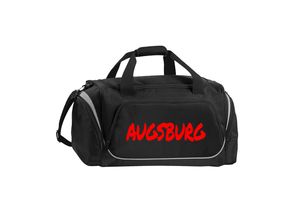 4068859156688 - multifanshop® Sporttasche - Augsburg - Textmarker - Druck rot