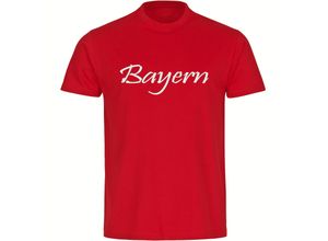 4068859157074 - multifanshop® Kinder T-Shirt - Bayern - Schriftzug - Druck weiß