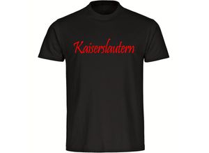 4068859159177 - multifanshop® Herren T-Shirt - Kaiserslautern - Schriftzug - Druck rot