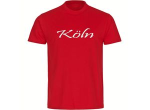 4068859159924 - multifanshop® Kinder T-Shirt - Köln - Schriftzug - Druck weiß