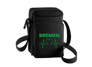 4068859172473 - multifanshop® Umhängetasche - Bremen - Herzschlag