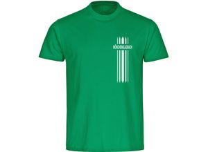 4068859176693 - multifanshop® Herren T-Shirt - Mönchengladbach - Streifen - Druck weiß