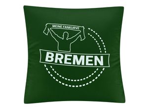 4068859178482 - multifanshop Kissenbezug - Bremen - Meine Fankurve - Druck weiß - Kissen