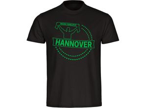 4068859178826 - multifanshop® Kinder T-Shirt - Hannover - Meine Fankurve - Druck grün