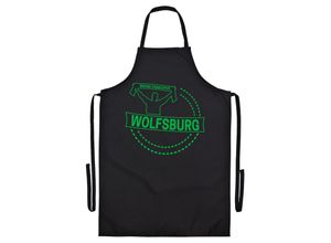 4068859180355 - multifanshop® Grillschürze - Wolfsburg - Meine Fankurve - Druck grün