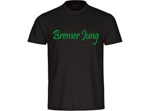 4068859181963 - multifanshop Herren T-Shirt - Bremen - Bremer Jung - Druck grün - Männer
