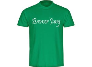 4068859181994 - multifanshop Herren T-Shirt - Bremen - Bremer Jung - Druck weiß - Männer