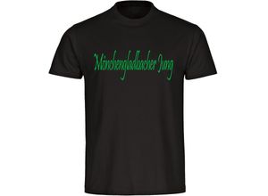 4068859182441 - multifanshop® Herren T-Shirt - Mönchengladbach - Mönchengladbacher Jung - Druck grün