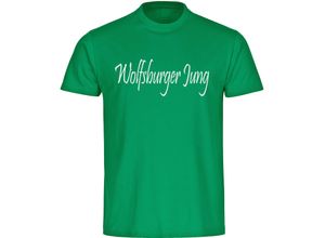 4068859183004 - multifanshop® Herren T-Shirt - Wolfsburg - Wolfsburger Jung - Druck weiß