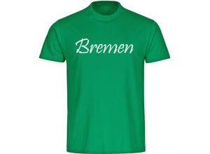 4068859183684 - multifanshop® Kinder T-Shirt - Bremen - Schriftzug - Druck weiß