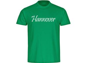 4068859184094 - multifanshop® Kinder T-Shirt - Hannover - Schriftzug - Druck weiß