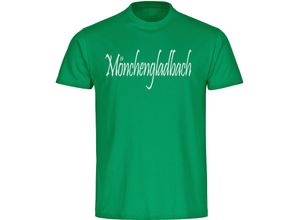 4068859184261 - multifanshop® Herren T-Shirt - Mönchengladbach - Schriftzug - Druck weiß