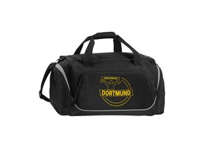 4068859189341 - multifanshop® Sporttasche - Dortmund - Meine Fankurve - Druck gelb