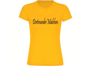 4068859189976 - multifanshop® Damen T-Shirt - Dortmund - Dortmunder Mädchen - Druck schwarz