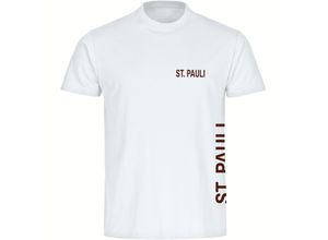 4068859191450 - multifanshop® Kinder T-Shirt - St Pauli - Brust & Seite - Druck braun