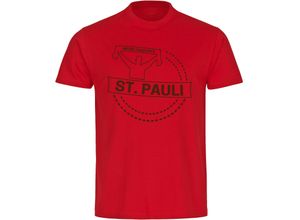 4068859195656 - multifanshop Kinder T-Shirt - St Pauli - Meine Fankurve - Druck braun - Kind