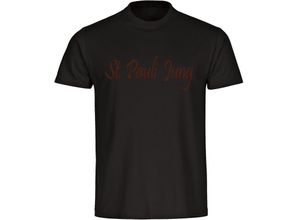 4068859196479 - multifanshop Herren T-Shirt - St Pauli - St Pauli Jung - Druck braun - Männer