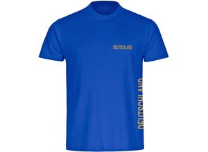 4068859246891 - multifanshop® Herren T-Shirt - Deutschland - Brust & Seite Gold - Druck gold metallic 4068859246891 - multifanshop® Herren T-Shirt - Deutschland - Brust & Seite Gold - Druck gold metallic