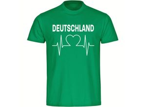 4068859249328 - multifanshop Herren T-Shirt - Deutschland - Herzschlag - Druck weiß - Männer 4068859249328 - multifanshop Herren T-Shirt - Deutschland - Herzschlag - Druck weiß - Männer