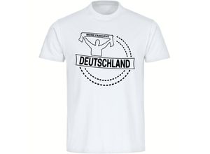 4068859249885 - multifanshop Herren T-Shirt - Deutschland - Meine Fankurve - Druck schwarz - Männer