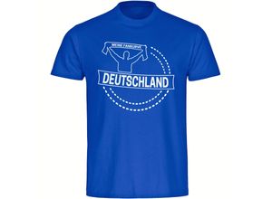 4068859249960 - multifanshop® Herren T-Shirt - Deutschland - Meine Fankurve - Druck weiß