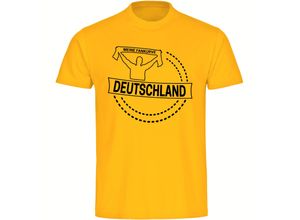 4068859250119 - multifanshop Herren T-Shirt - Deutschland - Meine Fankurve - Druck schwarz - Männer