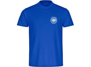 4068859251277 - multifanshop Herren T-Shirt - Deutschland - Adler Retro - Druck weiß - Männer