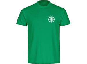 4068859251499 - multifanshop Herren T-Shirt - Deutschland - Adler Retro - Druck weiß - Männer