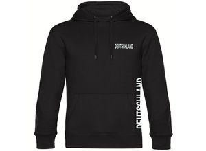 4068859261788 - multifanshop Kapuzen Sweatshirt - Deutschland - Brust & Seite - Druck weiß - Hoodie