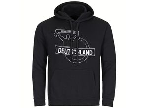 4068859261870 - multifanshop Kapuzen Sweatshirt - Deutschland - Meine Fankurve - Druck weiß - Hoodie