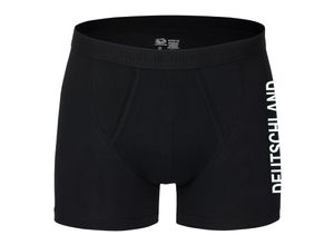 4068859263867 - multifanshop® Herren Boxer Short - Deutschland - Seitlich - Druck weiß