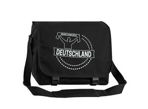 4068859266295 - multifanshop® Messenger Tasche - Deutschland - Meine Fankurve - Druck weiß