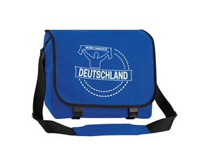 4068859266301 - multifanshop® Messenger Tasche - Deutschland - Meine Fankurve - Druck weiß