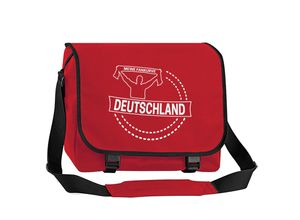 4068859266318 - multifanshop® Messenger Tasche - Deutschland - Meine Fankurve - Druck weiß