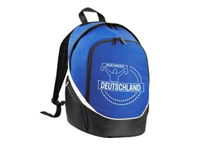 4068859266363 - multifanshop® Rucksack - Deutschland - Meine Fankurve - Druck weiß