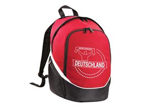 4068859266370 - multifanshop® Rucksack - Deutschland - Meine Fankurve - Druck weiß