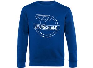 4068859269746 - multifanshop® Sweatshirt - Deutschland - Meine Fankurve - Druck weiß