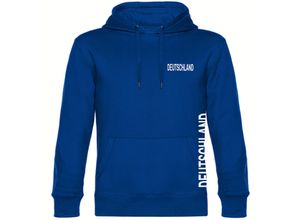 4068859271664 - multifanshop Kapuzen Sweatshirt - Deutschland - Brust & Seite - Druck weiß - Hoodie