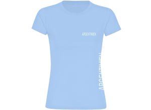 4068859273415 - multifanshop Damen T-Shirt - Argentinien - Brust & Seite - Druck weiß - Frauen 4068859273415 - multifanshop Damen T-Shirt - Argentinien - Brust & Seite - Druck weiß - Frauen