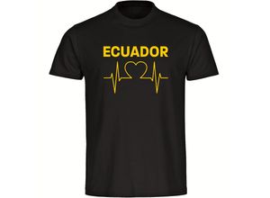 4068859294403 - multifanshop Kinder T-Shirt - Ecuador - Herzschlag - Druck gelb - Kind 4068859294403 - multifanshop Kinder T-Shirt - Ecuador - Herzschlag - Druck gelb - Kind