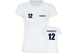 4068859308650 - multifanshop Damen T-Shirt - Frankreich - Trikot Nummer 12 - Druck navi - Frauen 4068859308650 - multifanshop Damen T-Shirt - Frankreich - Trikot Nummer 12 - Druck navi - Frauen